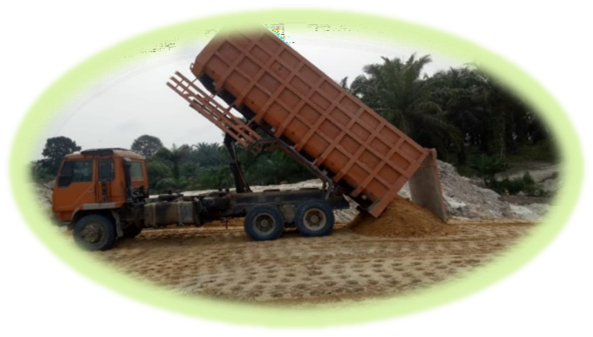 PT.PETRONESIA BENIMEL GROUP HK PROYEK PEMBANGUNAN REST AREA STA 46B TOL PEKANBARU-DUMAI ( TAHUN 2023-2024 ) BONGKAR TANAH